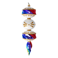 Load image into Gallery viewer, Rainbow Prism Drop Handmade Glass Christmas ornament

