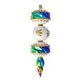Load image into Gallery viewer, Rainbow Prism Drop Handmade Glass Christmas ornament
