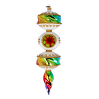 Porcelain Aurora Jubilee | Hand-Painted Glass Ornament | Blubom 2022-257
