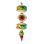 Porcelain Aurora Jubilee | Hand-Painted Glass Ornament | Blubom 2022-257