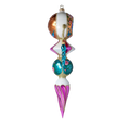 Load image into Gallery viewer, Gilded Garden Solstice | Hand-Painted Glass Ornament | Blubom 2022-258
