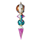 Gilded Garden Solstice | Hand-Painted Glass Ornament | Blubom 2022-258
