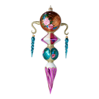 Gilded Garden Solstice | Hand-Painted Glass Ornament | Blubom 2022-258