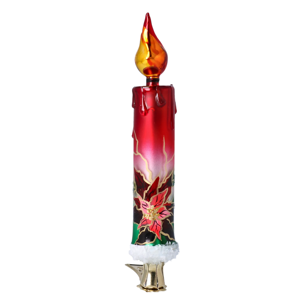 Solitary Petal Vigil | Hand-Painted Glass Ornament | Blubom 2022-263