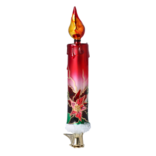 Solitary Petal Vigil | Hand-Painted Glass Ornament | Blubom 2022-263