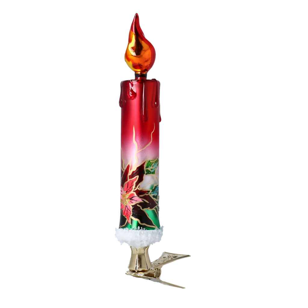 Solitary Petal Vigil | Hand-Painted Glass Ornament | Blubom 2022-263