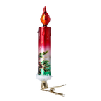 Solitary Petal Vigil | Hand-Painted Glass Ornament | Blubom 2022-263
