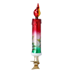 Solitary Petal Vigil | Hand-Painted Glass Ornament | Blubom 2022-263