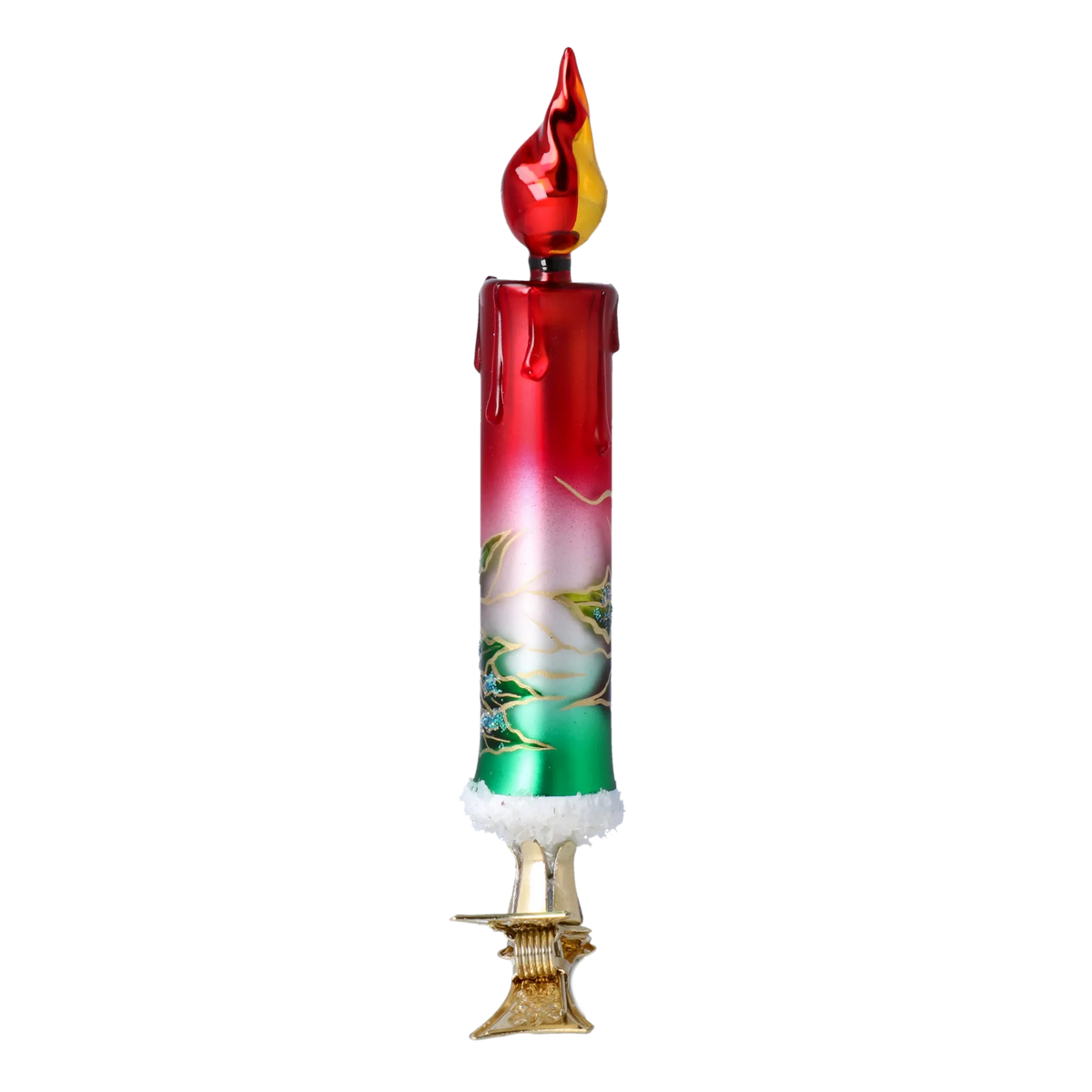 Solitary Petal Vigil | Hand-Painted Glass Ornament | Blubom 2022-263