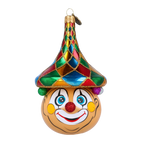 Jubilant Harlequin | Hand-Painted Glass Ornament | Blubom 2022-271