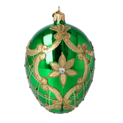 Emerald Fleur-de-Lis Classic Egg