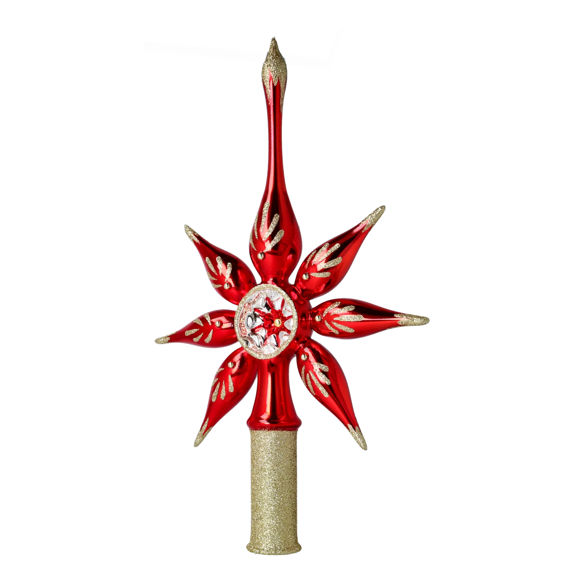 Garnet Zenith Solstice | Hand-Painted Glass Ornament | Blubom 2022-293