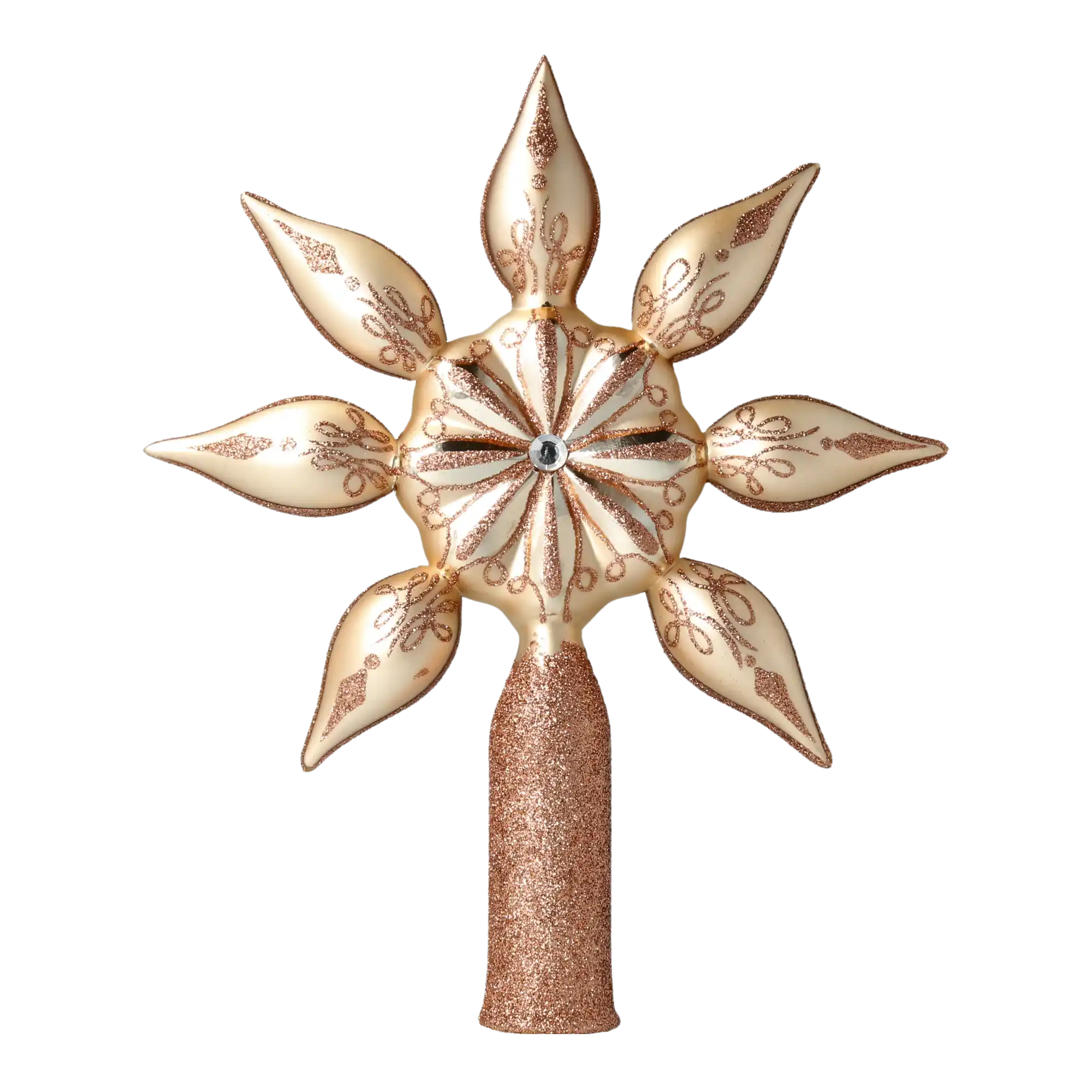 Champagne Star Tree Topper  Finials