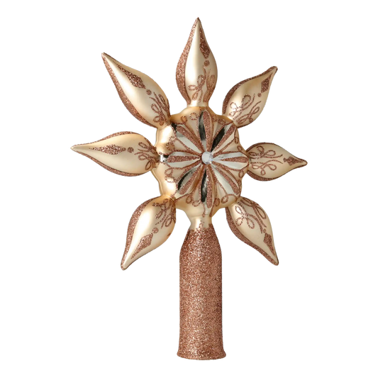 Champagne Star Tree Topper  Finials