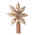 Gilded Celestial Zenith | Hand-Painted Glass Ornament | Blubom 2022-301