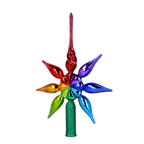 Vivid Zenith | Hand-Painted Glass Ornament | Blubom 2022-302