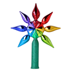 Vivid Aurora Zenith | Hand-Painted Glass Ornament | Blubom 2022-303