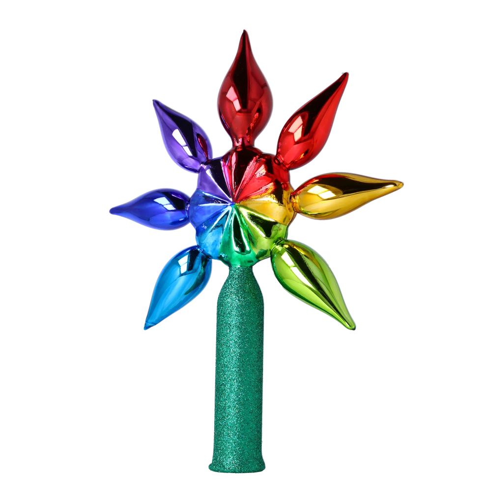 Vivid Aurora Zenith | Hand-Painted Glass Ornament | Blubom 2022-303