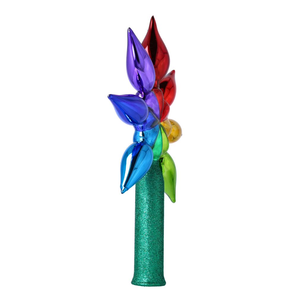 Vivid Aurora Zenith | Hand-Painted Glass Ornament | Blubom 2022-303