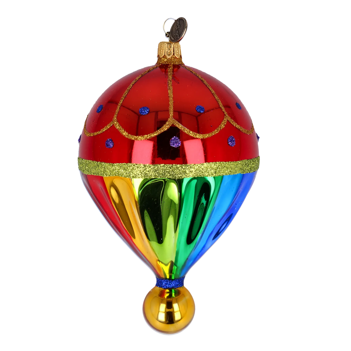 Painted Voyager | Hand-Painted Glass Ornament | Blubom 2022-306