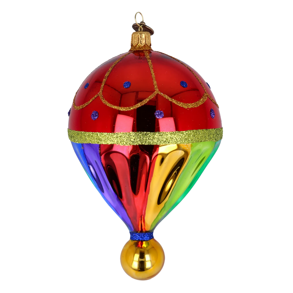 Painted Voyager | Hand-Painted Glass Ornament | Blubom 2022-306