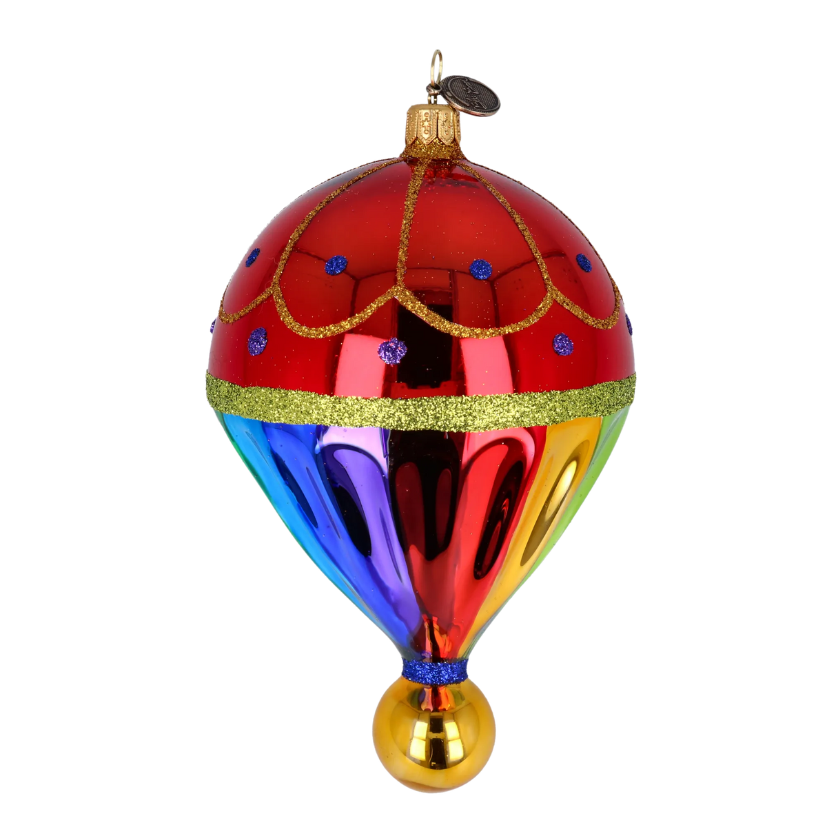 Painted Voyager | Hand-Painted Glass Ornament | Blubom 2022-306