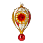 Gilded Solstice | Hand-Painted Glass Ornament | Blubom 2022-309