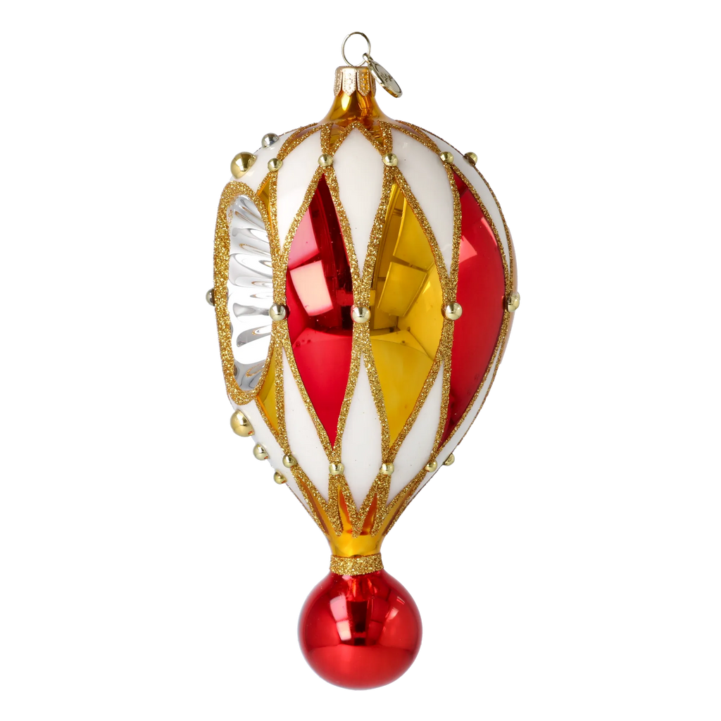 Gilded Solstice | Hand-Painted Glass Ornament | Blubom 2022-309