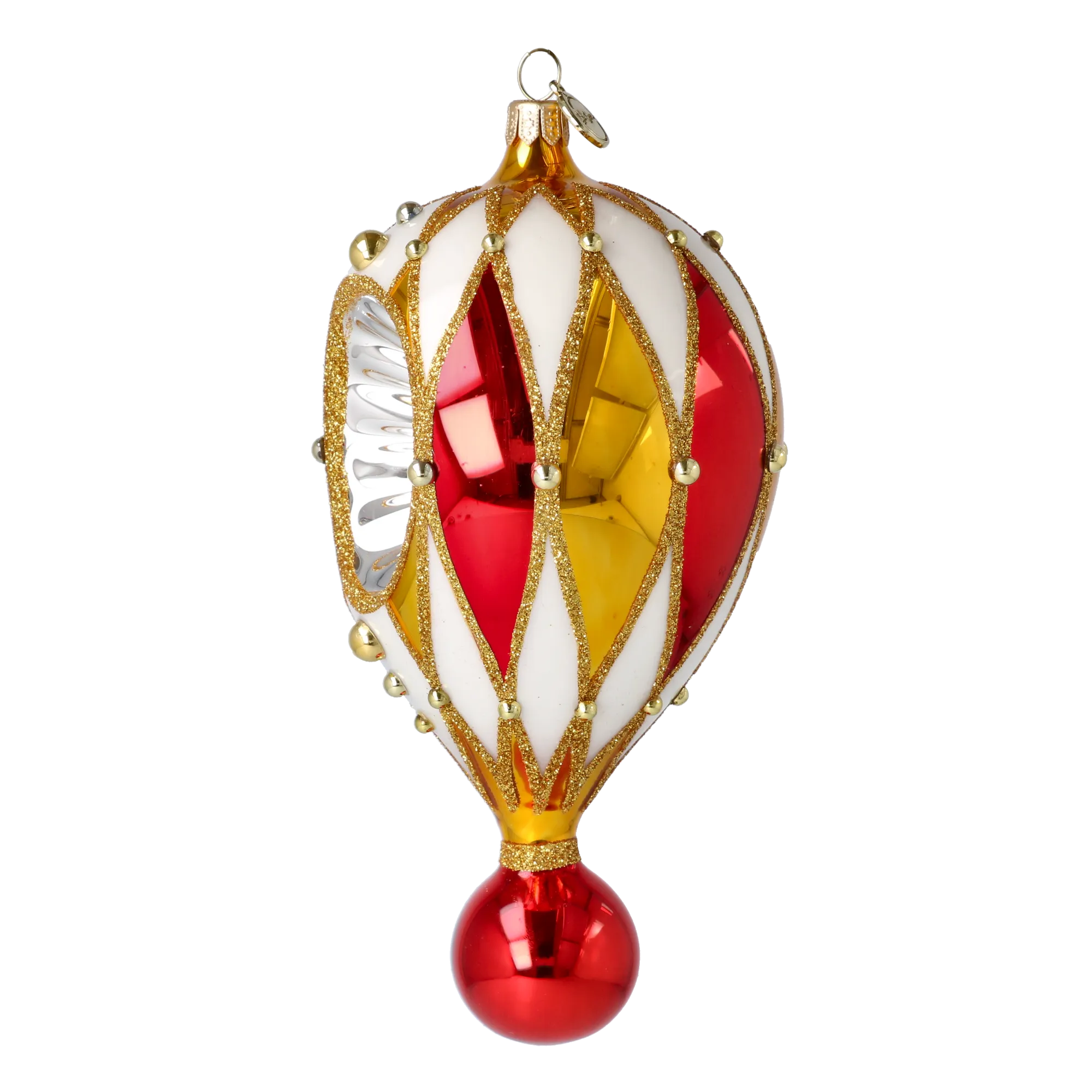 Gilded Solstice | Hand-Painted Glass Ornament | Blubom 2022-309