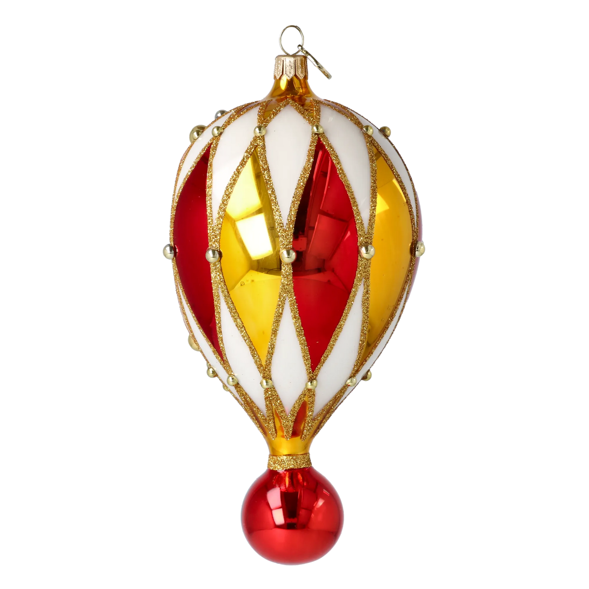 Gilded Solstice | Hand-Painted Glass Ornament | Blubom 2022-309