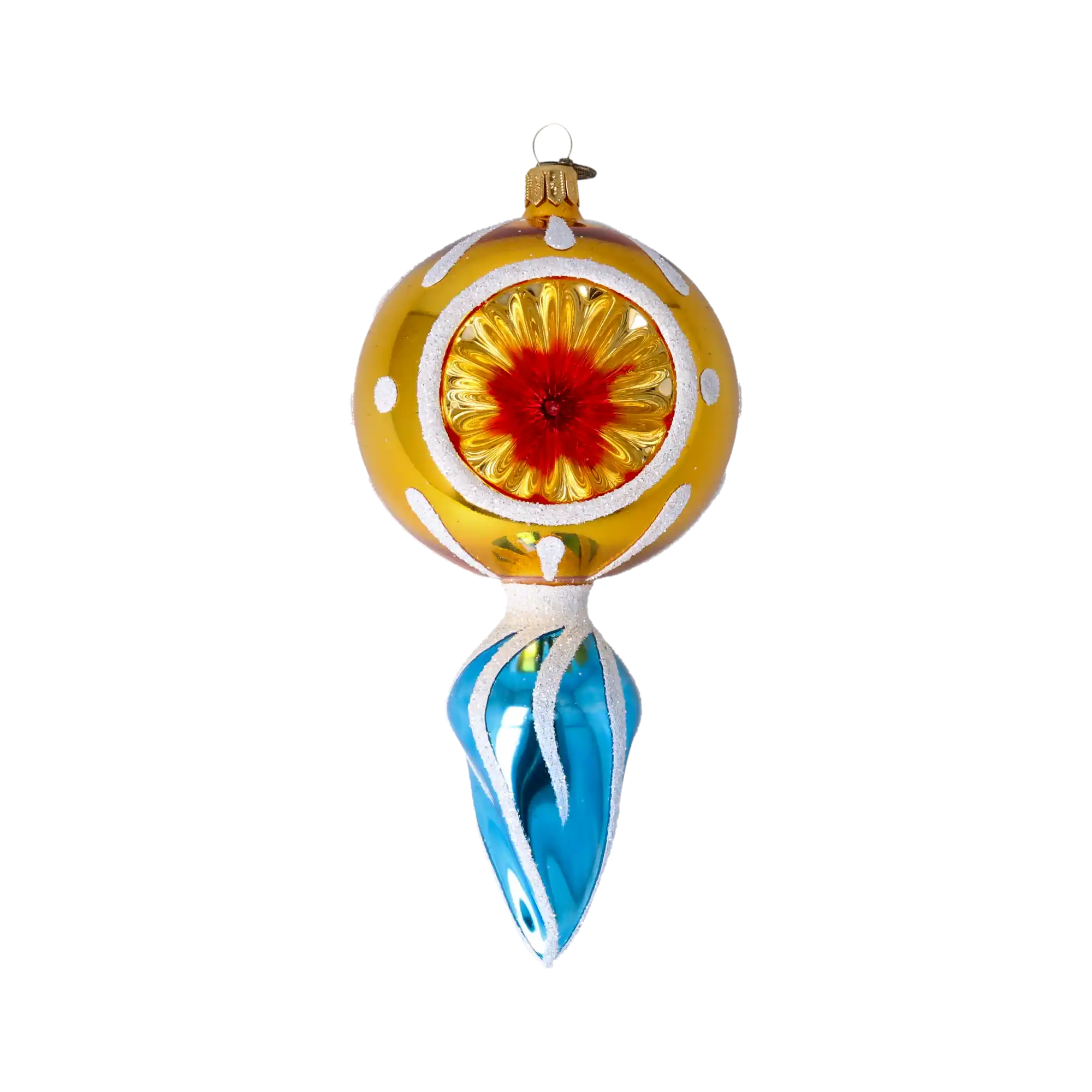 Drop Sunshine. Handmade Glass Christmas ornament
