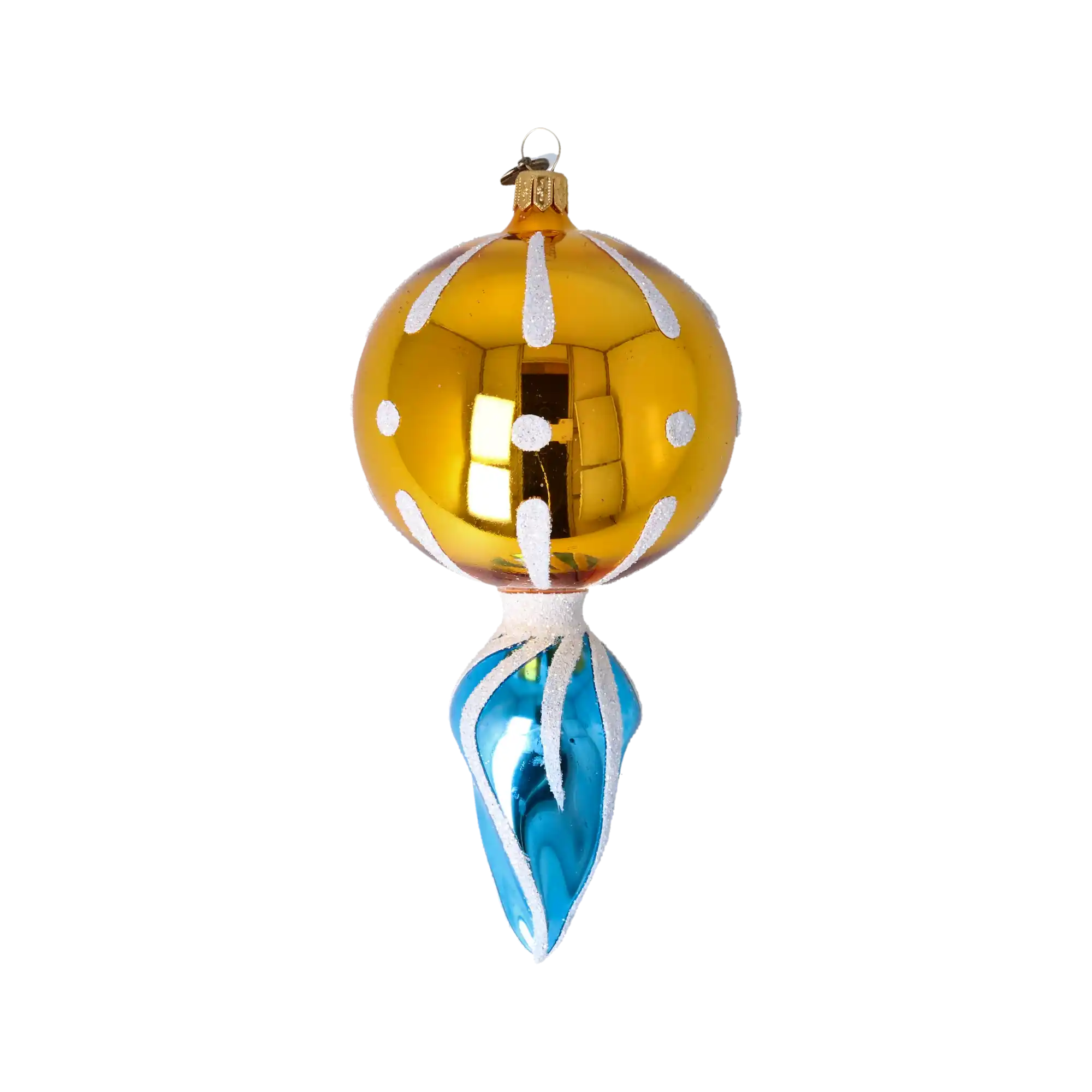 Drop Sunshine. Handmade Glass Christmas ornament