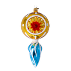 Gilded Arctic Echo | Hand-Painted Glass Ornament | Blubom 2022-312