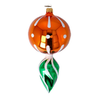 Saffron Aurora Echo | Hand-Painted Glass Ornament | Blubom 2022-313