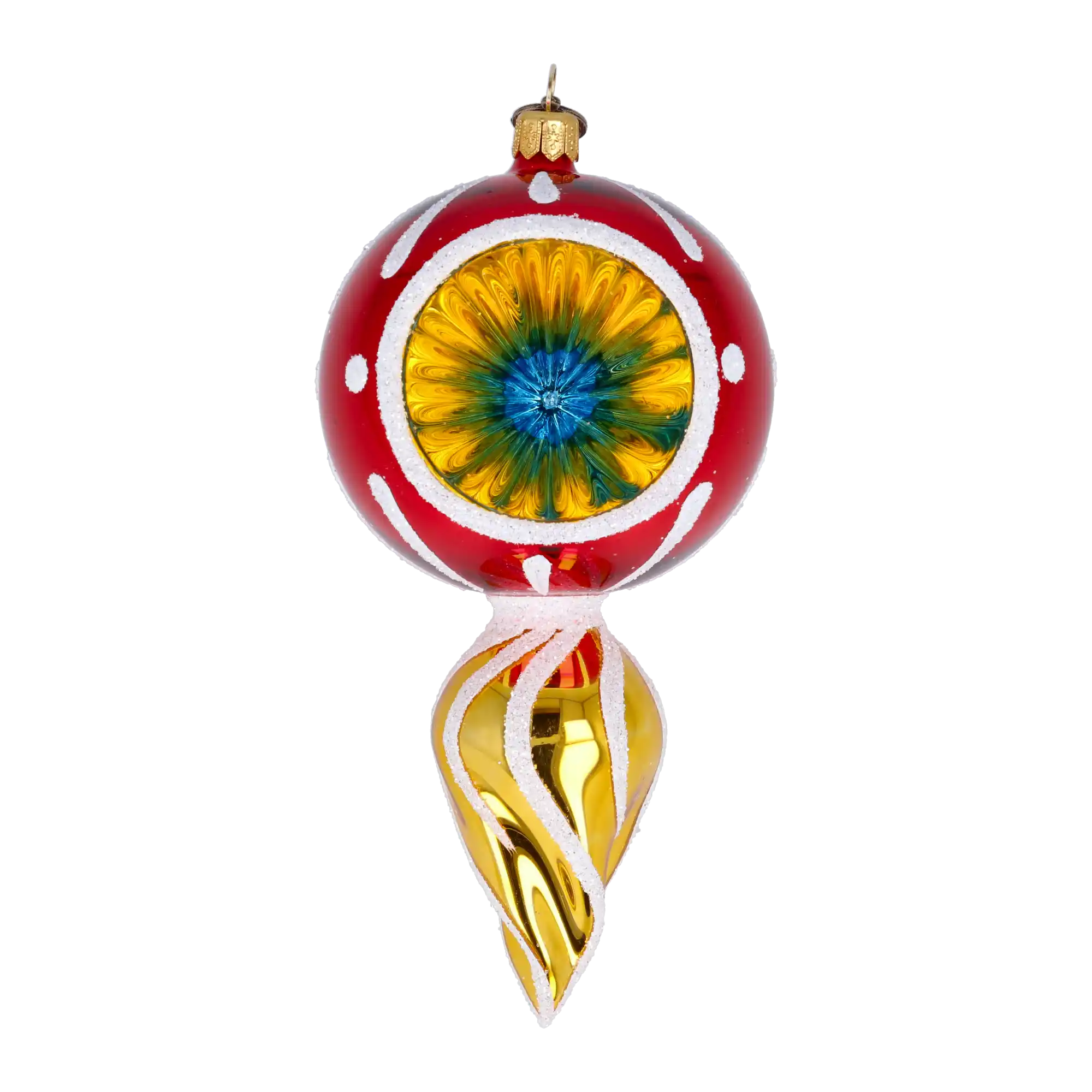 Drop Sunshine. Handmade Glass Christmas ornament