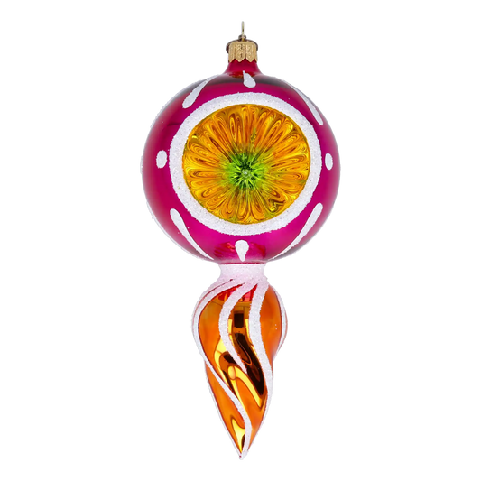 Drop Sunshine. Handmade Glass Christmas ornament