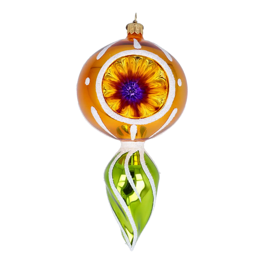 Drop Sunshine. Handmade Glass Christmas ornament