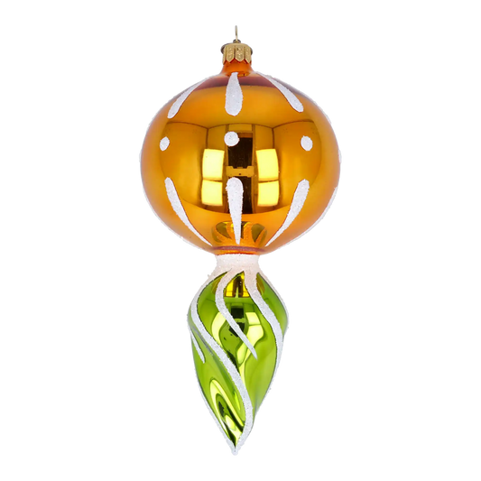 Drop Sunshine. Handmade Glass Christmas ornament