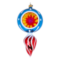 Cerulean Dawn | Hand-Painted Glass Ornament | Blubom 2022-315