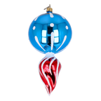 Cerulean Dawn | Hand-Painted Glass Ornament | Blubom 2022-315