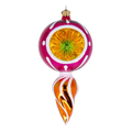 Magenta Dawn Resonance | Hand-Painted Glass Ornament | Blubom 2022-316