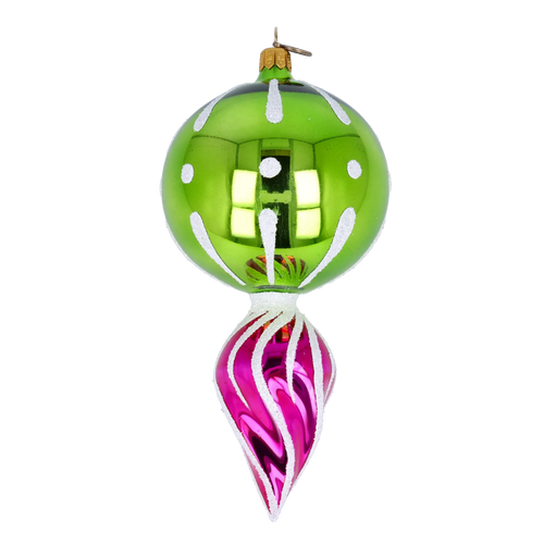 Amber Dusk Mirage | Hand-Painted Glass Ornament | Blubom 2022-318