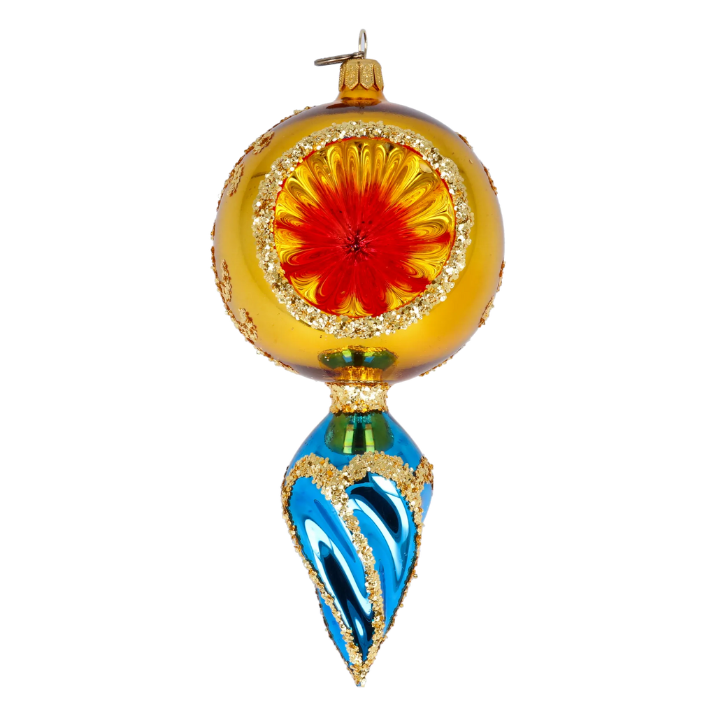 Ember Tide | Hand-Painted Glass Ornament | Blubom 2022-319