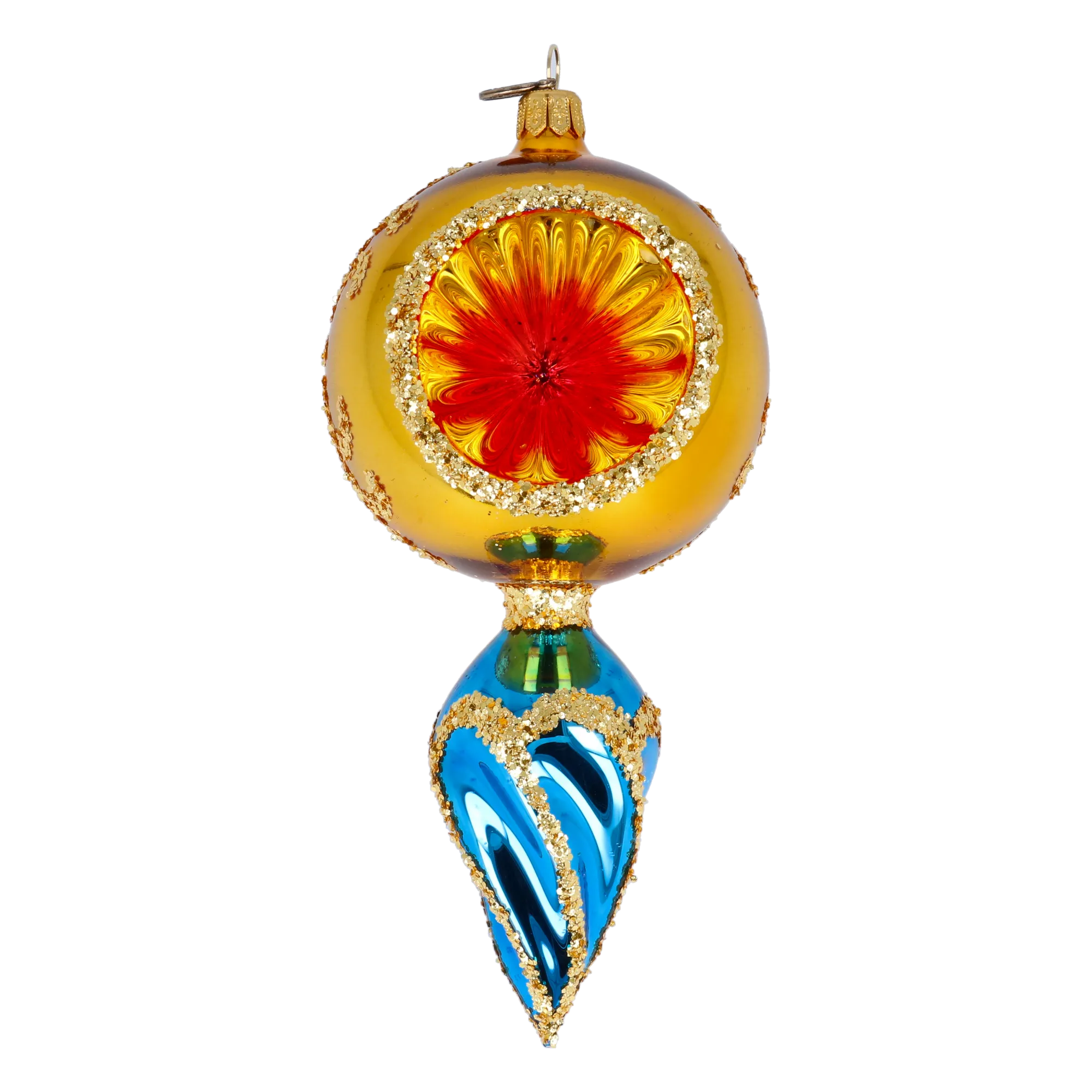 Ember Tide | Hand-Painted Glass Ornament | Blubom 2022-319