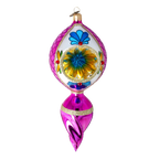 Orchid Zenith Resonance | Hand-Painted Glass Ornament | Blubom 2022-322