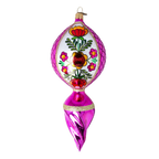 Orchid Zenith Resonance | Hand-Painted Glass Ornament | Blubom 2022-322