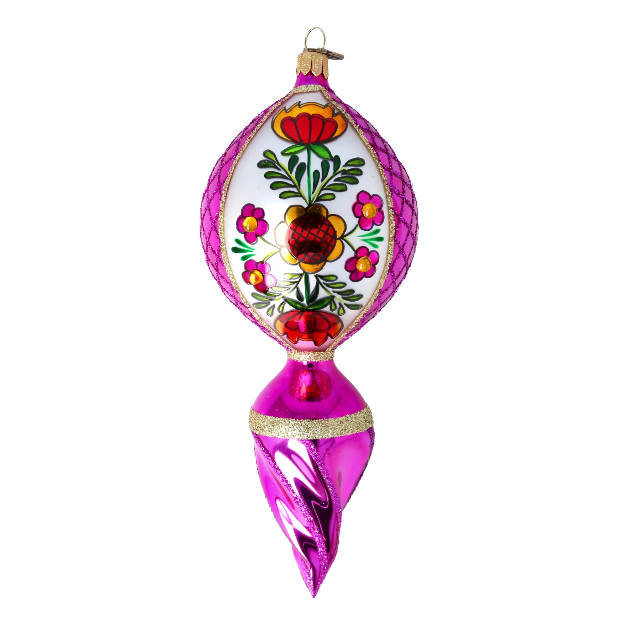 Orchid Zenith Resonance | Hand-Painted Glass Ornament | Blubom 2022-322