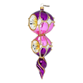 Load image into Gallery viewer, Royal Amethyst Handmade Glass Christmas ornament Retro Glass Reflector Ornament
