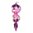 Load image into Gallery viewer, Royal Amethyst Handmade Glass Christmas ornament Retro Glass Reflector Ornament
