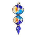 Lapis Solar Zenith | Hand-Painted Glass Ornament | Blubom 2022-330